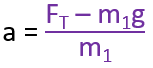 m1 equation rearranged for a