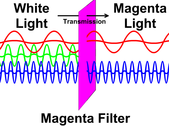 Magenta Filter of White Light