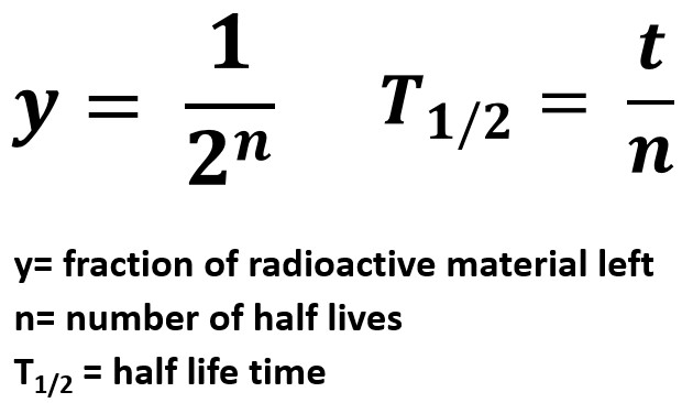 half life chemistry formula