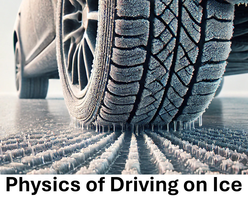 Physics of Driving on Ice